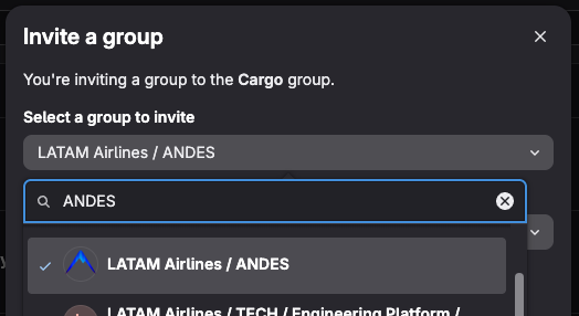 Invite a group